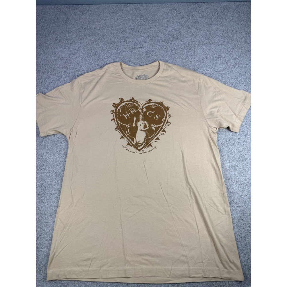 Melanie Martinez K-12 H-E-S Heart Graphic T-Shirt Tan Brown XL